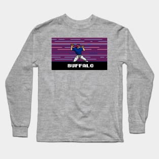 8-Bit Quarterback - Buffalo Long Sleeve T-Shirt